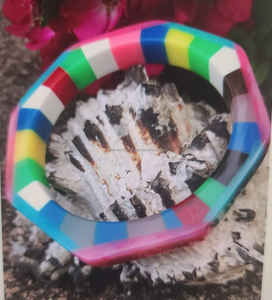 Handcrafted <b>Vintage</b> Angel Style Resin Craft for Women Customized High-End Customized Handcrafted <b>Cufflink</b> and Bangle From India - Product Image 3