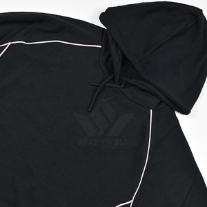 Sudadera Negra para Hombre con Cuello Alto y Cierre de Cremallera, Corte Regular, Poliéster Transpirable, Ecológica, con Logotipo Frontal, Estilo Casual para Otoño - Product Image 6