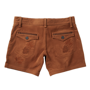 Pantalones Cortos Bávaros Color Beige Arena para Hombre, Personalizados OEM de Alta Calidad, Gamuza Vacuna Genuina, Cintura Elástica, Resistentes al Viento, Clásicos, Estilo Alpino, para Oktoberfest - Product Image 4