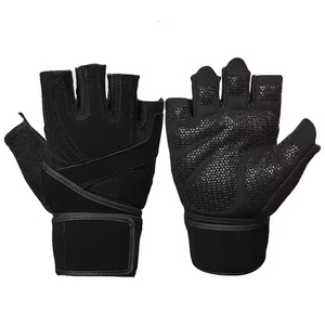 Adjustable Neoprene Half Finger Weight Lifting Gloves for Men Women Gym Fitness Training Wholesale - Product Image 2