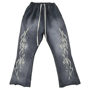 Ensemble de survêtement délavé en gros pour fabricants de streetwear : Hoodie et pantalon de jogging délavés pour la fourniture en gros de mode - Product Image 2