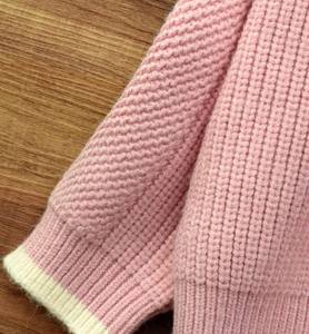 Cardigan léger tricoté à la main en coton 100% avec motif animalier et manches bouffantes, écologique, pour filles de 3 à 11 ans - Product Image 6