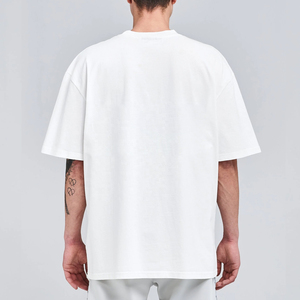 เสื้อยืดครอปท็อปผู้ชาย แขนสั้น ทรงโอเวอร์ไซส์ ลายเรียบ ผ้าฝ้าย 100% สวมใส่สบาย ระบายอากาศได้ดี เป็นมิตรต่อสิ่งแวดล้อม - Product Image 4