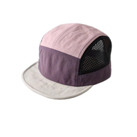 Casquette 5 panneaux personnalisable en maille respirante, non structurée, réglable, avec fermeture snapback, vierge, douce, premium, classique, tendance, confortable, la meilleure nouveauté