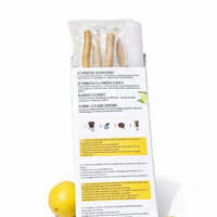Bâtonnets de Miswak aux Herbes Premium, Lot de Cinq, Saveur Citron, Nettoyant Dentaire Naturel pour l'Hygiène Buccale Quotidienne et des Gencives Saines