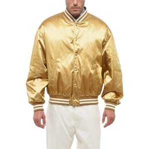 Chaqueta universitaria con botones personalizados para hombre de calidad superior, nueva y última moda, superchaqueta de satén de seda, Chaqueta larga fina de satén para hombre - Product Image 1