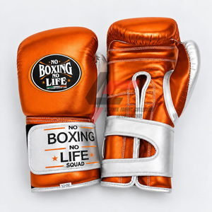 Guantes Profesionales Aurex Strike Pro No Boxing No Life, Guantes de Entrenamiento y Sparring de Cuero Original Premium, Logotipo Personalizado, Equipo Unisex - Product Image 5