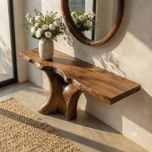 Organic Style Handmade Natural <b>Wood</b> Console <b>Table</b> for Living Room Modern Live Edge Entryway <b>Table</b> Solid <b>Wood</b> Home Decor Luxali - Product Image 4