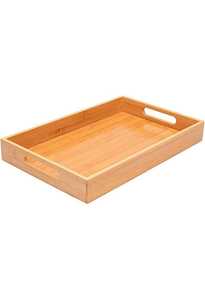 Top Standard Wooden Serving Tray Indian Handicraft Wholesale Item Natural Acacia Mango Shisham <b>Pine</b> Wood High Quality Modern - Product Image 3