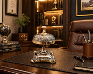 Luxury Ornate Restaurant Service <b>Bell</b> Vintage <b>Brass</b> Table Call <b>Bell</b> Decorative Hotel Reception Counter <b>Bell</b> for Cafe Dining Desk - Product Image 1