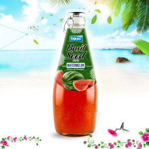 Bebida de Semillas de Albahaca con Sabor Natural, 290 ml, Botella de Vidrio, Bebida Esterilizada, Proveedor de Marca Privada OEM de Vietnam - Product Image 6