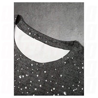 T-shirt à manches courtes et col rond pour hommes, imprimé avec des strass, inspiré du style vintage, streetwear d'été, décontracté et brillant
