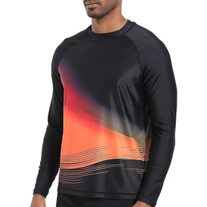 Wholesale Custom Print Breathable Polyester/Nylon Unisex Adult Jiu Jitsu MMA BJJ Rash Guard - Product Image 4