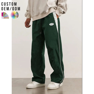 Pantalon décontracté pour homme en coton, coupe droite, tissu léger et doux, ajustement confortable, respirant, imperméable, taille élastique, logo personnalisé OEM - Product Image 5