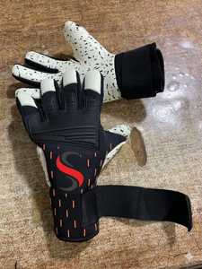 Guantes de portero de fútbol, ​​silicona antideslizante, correa de muñeca ajustable para todos los dedos, equipo de protección deportiva Unisex - Product Image 6
