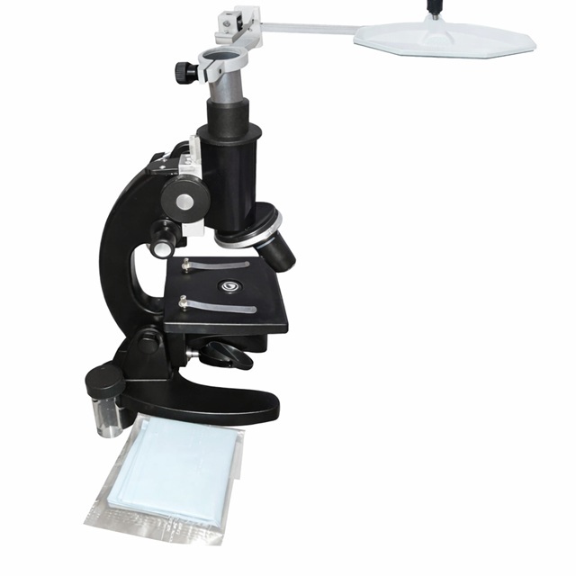 MAYALAB Student Educational Monocular Biological Compound Microscope 100x-400x Eyepiece 10X Camera Lucida Mechanical Stage Iris