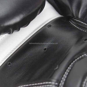 Guantes de boxeo de cuero profesional de alta calidad, guantes de cuero PU de entrenamiento, Etiqueta Privada, precios bajos para entusiastas de las artes marciales - Product Image 5