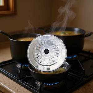 Tapa de Acero Inoxidable de 24 CM para Ollas de Sopa y Caldos - Product Image 2