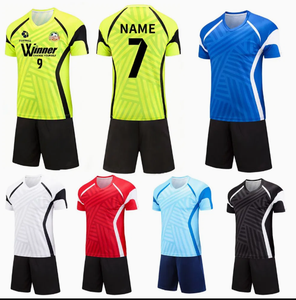 Men's Soccer Jersey Set Black White Geometric Sublimated Short Sleeve Moisture Wicking <b>Athletic</b> Fit All Seasons - Product Image 6
