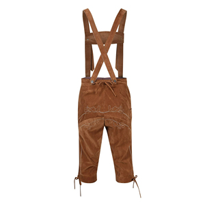 Wholesale Custom Men's Bavarian Leather Traditional German Lederhosen Solid High Quality Embroidery for Cultural Festivals Mid - Product Image 3