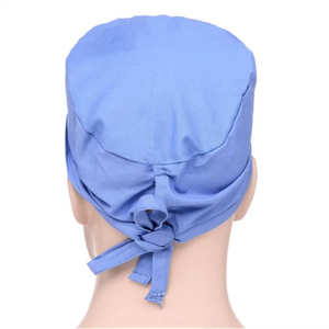 <b>Plain</b> And Simple Private Logo Printed Silk Satin Lined Nursing Scrub <b>Caps</b> Hats Bonnet Bouffant Surgical Nurse Scrub Hats - Product Image 1