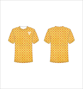 Camiseta de Manga Corta para Hombre con Estampado de Puntos, Cuello Redondo, Corte Regular, Informal, Transpirable, de Poliéster Tejido, con Logotipo Estampado en la Parte Delantera - Product Image 1