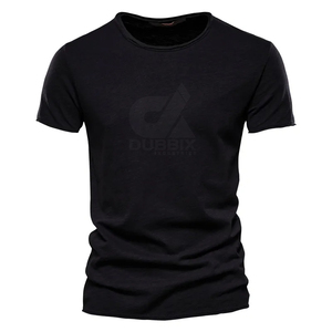 T-shirt sportif à manches courtes pour homme, imprimé long, 100 % polyester, écologique, col rond, coupe ample, tissu Oxford 150g - Product Image 5
