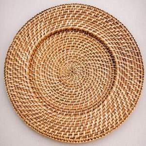 Premium natural <b>rattan</b> <b>placemats</b> for wedding and hotel decoration, handmade design, supplied by mass producer in Vietnam - Product Image 3