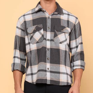 Wholesale Men's Long Sleeve <b>Flannel</b> Shirt ODM Autumn Quick Dry Anti-Pilling Comfortable Low MOQ Customizable Casual Apparel - Product Image 4