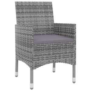 Conjunto de Comedor para Jardín de 9.8 Metros Cuadrados en Ratán Sintético Gris con Capacidad para Muchos Asientos - Product Image 3