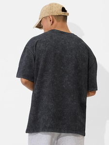 Proveedor de Camisetas de Algodón OEM, Corte Holgado con Lavado Ácido, Impresión DTG/DTF, Logotipo Personalizado, MOQ Bajo, Fabricante - Product Image 2