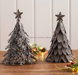 2024 árbol de Metal de Venta caliente con recortes para decoración de Navidad decoración de árbol de Navidad en venta al por mayor - Product Image 1
