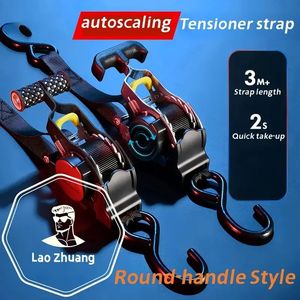 Tenditore Telescopico Automatico con Cricchetto di Fissaggio, Strumento Efficiente per la Legatura del Carico - Product Image 3