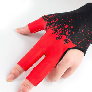 Gants de billard respirants, antidérapants, personnalisés de haute qualité, à 3 doigts, résistants, pour adultes, pour les sports de billard et de snooker - Product Image 5