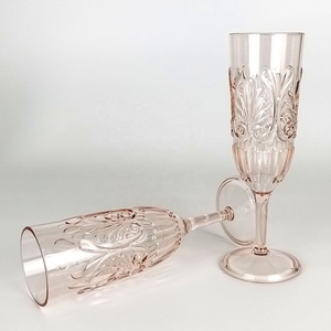 Unbreakable <b>Plastic</b> 9 oz Champagne <b>Flute</b> Wine Glasses for Party Outdoor - Product Image 2