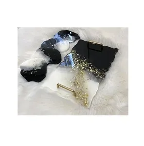 Handmade Resin Trays with Plant Patterns for Organizing <b>Rings</b> Cufflinks and Elevating Bedroom Nightstand <b>Aesthetic</b> - Product Image 3