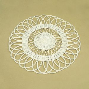 Tapis de table à manger rectangulaire de bohème en rotin peint à la main, résistant à la chaleur, durable et écologique, en osier personnalisé, bon marché, vente en gros - Product Image 5