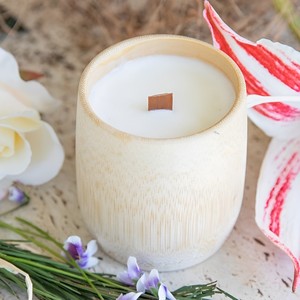 Bougie parfumée artisanale, prix de gros, écologique, tube en bambou, livraison directe d'usine - Product Image 6