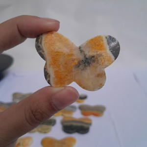 Wholesale High Quality Natural Indonesia Bumble <b>Bee</b> Butterfly Cabochon Gemstones HandiCrafts Healing Crystal 3 X 2,5 cm - Product Image 2