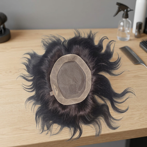 Peluca de cabello humano de Los Ángeles para hombre, peluca con encaje frontal, peluca médica, perruque homme - Product Image 5
