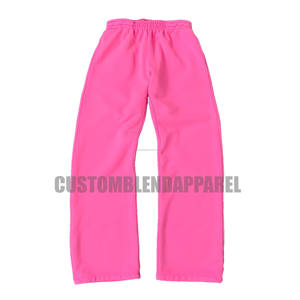 Pantalon Baggy Unisexe 100% Coton Surdimensionné avec Logo Personnalisé Dernière Mode Trendy Baggy Wide Leg Men Joggers. - Product Image 1