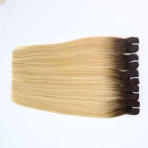 Extensiones de cabello de doble trama al por mayor paquetes de cabello humano vietnamita sin pelo liso sintético - Product Image 4