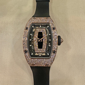 RM 07-01 'นาฬิกาข้อมือผู้หญิง' คาร์บอน TPT หน้าปัดโรสโกลด์ประดับเพชร - Product Image 1