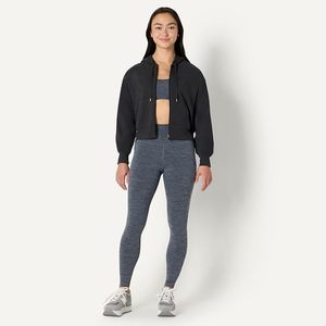 Essentials unisex Athletic Soft Performance Lightweight Cropped Zip Up <b>Workout</b> <b>Hoodie</b> - Product Image 1