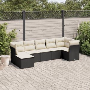 Ensemble de canapés de jardin noirs - Product Image 1