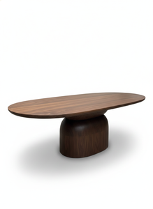Table à manger moderne Merryjane en teck écologique, design minimaliste en bois massif de qualité supérieure pour une salle à manger de luxe et une utilisation en extérieur - Product Image 2