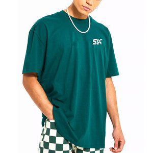 เสื้อยืดผู้ชายทรงโอเวอร์ไซส์ เนื้อผ้าระบายอากาศดี สวมใส่สบาย ขายออนไลน์ MOQ ต่ำ ราคาดีที่สุด - Product Image 1