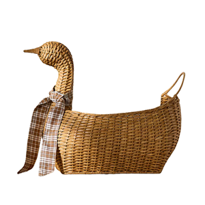 Wholesale Handmade Rattan Animal Shaped <b>Basket</b>, Decorative <b>Easter</b> <b>Gift</b> <b>Basket</b>, Vietnam Wicker Factory OEM ODM - Product Image 1