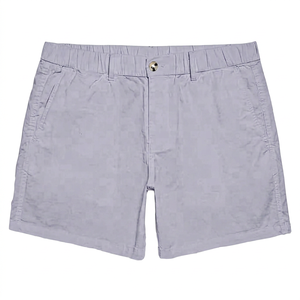 Pantalones Cortos Bermuda Oxford de Algodón Blanco para Hombre, Cintura Media, Cierre de Botones, Estilo Casual, Color Sólido, Tejido Transpirable - Product Image 3