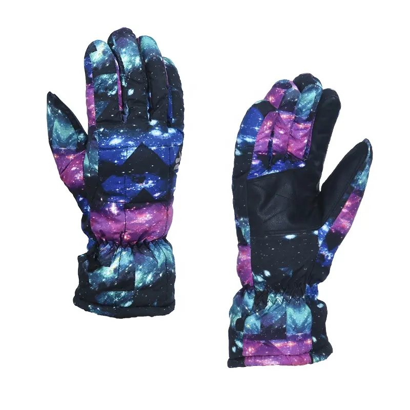 Sublimated Ski Gloves Hot Selling Customized Outdoor Sports Warm Ski Gloves